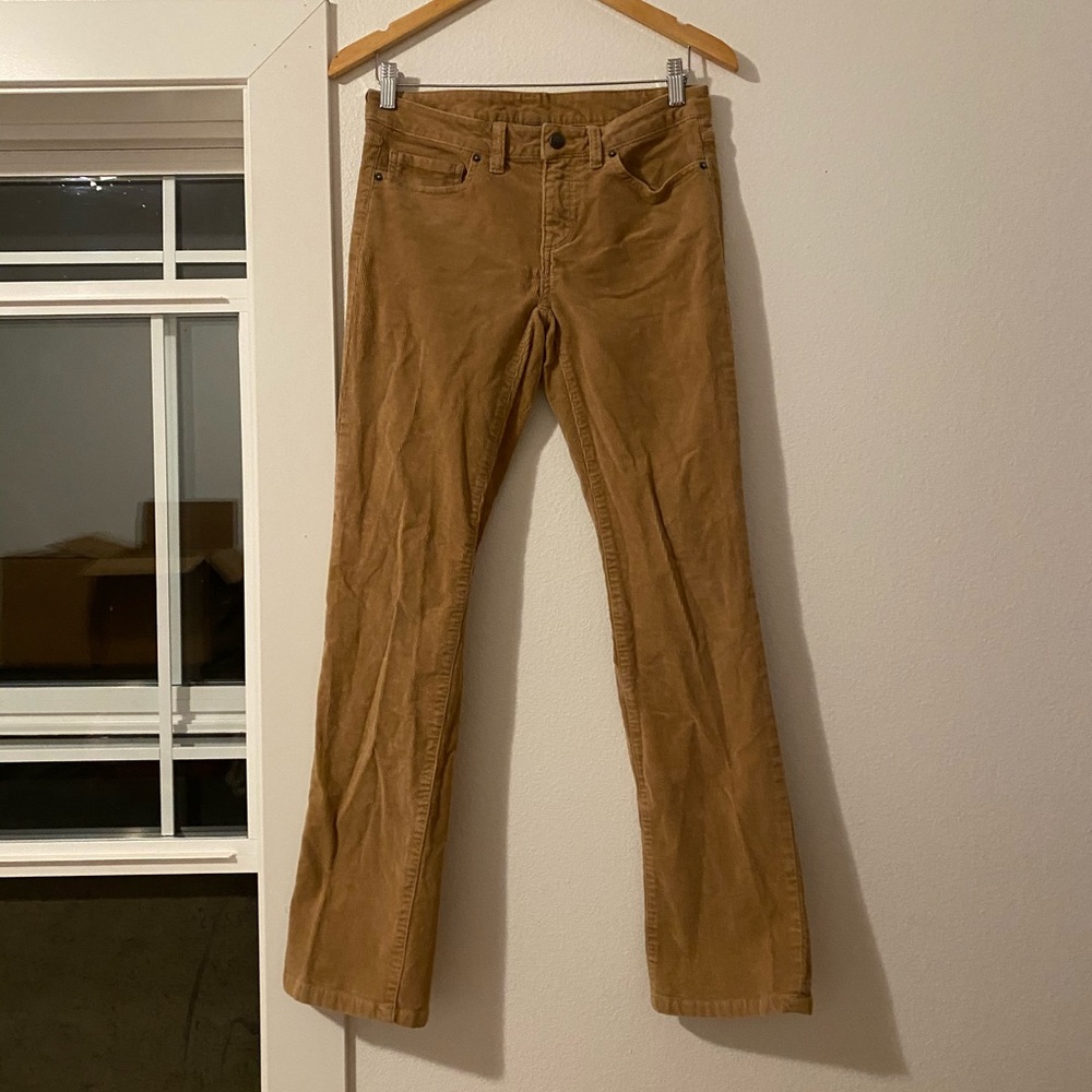 Patagonia light brown/tan corduroy skinny jeans